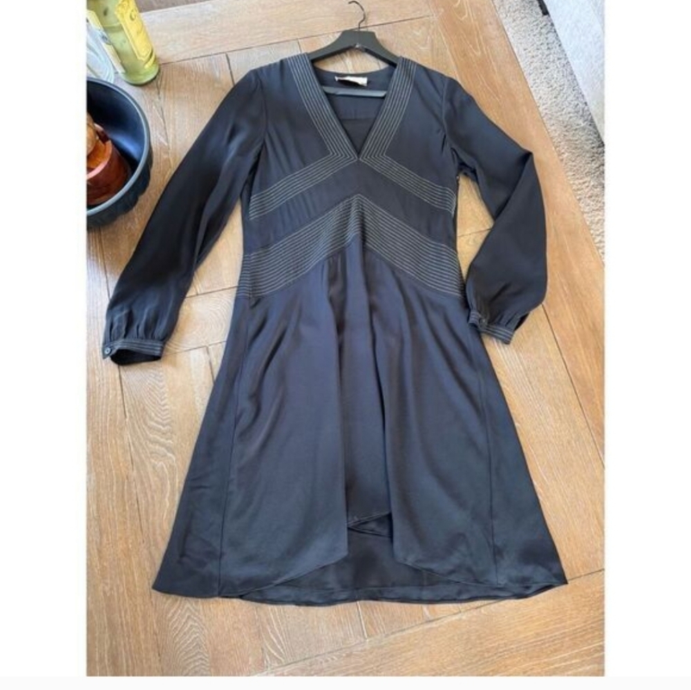 Tory Burch Silk Varenne Dress Tunic Black Women’s Size 6